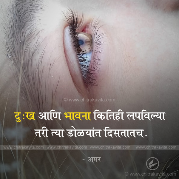 Emotions Marathi Sad Quote Image